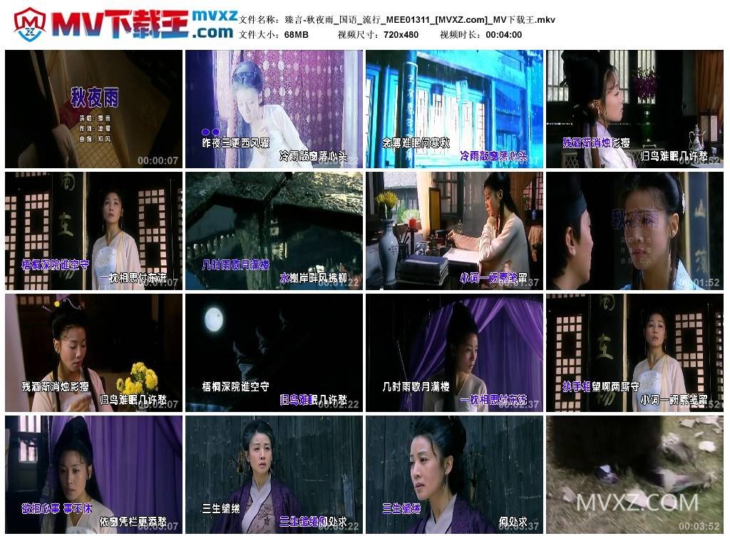 臻言-秋夜雨_国语_流行_MEE01311